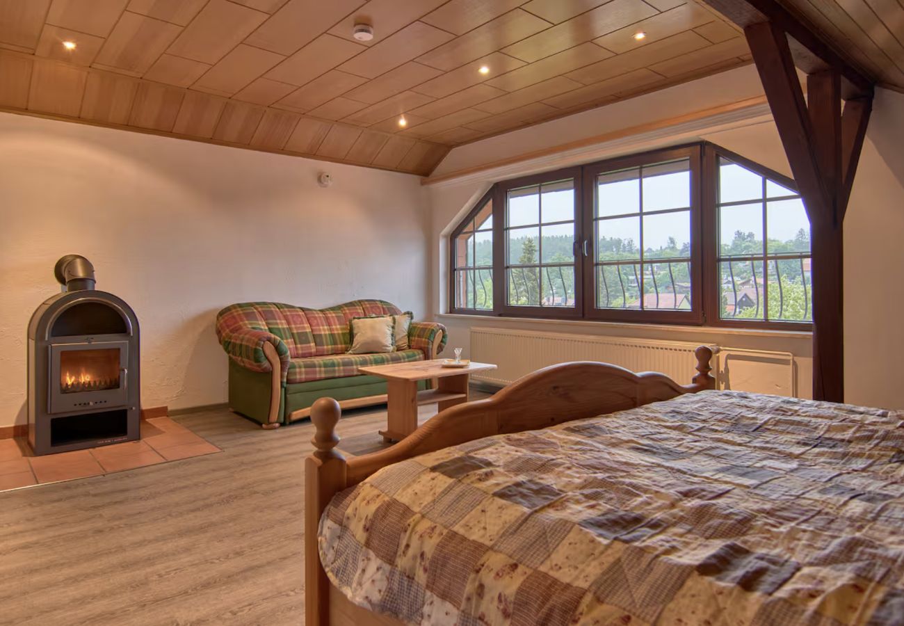 Ferienwohnung in Thale - Haus Freigeist - Wohnung zum Ortsblick