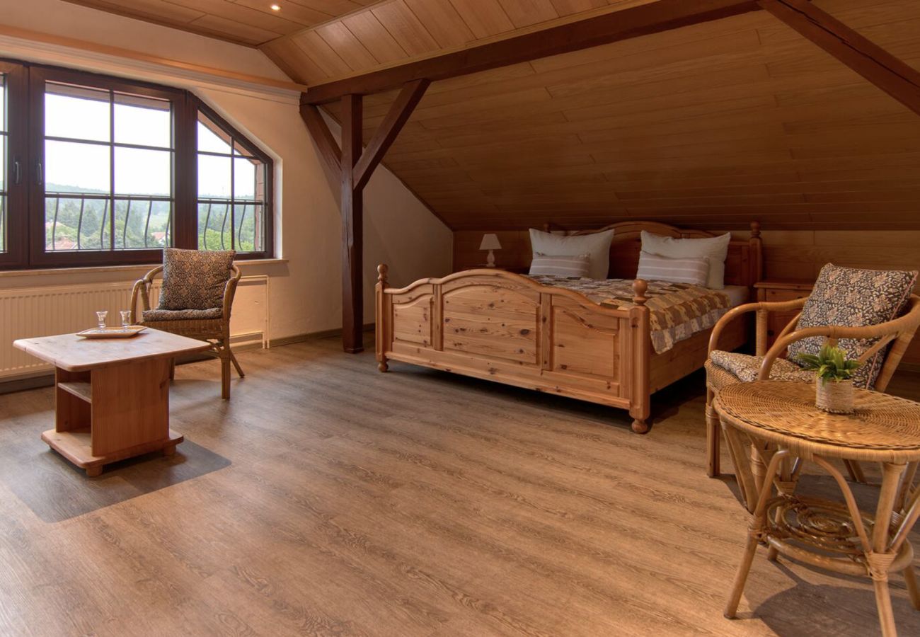 Ferienwohnung in Thale - Haus Freigeist - Wohnung zum Ortsblick