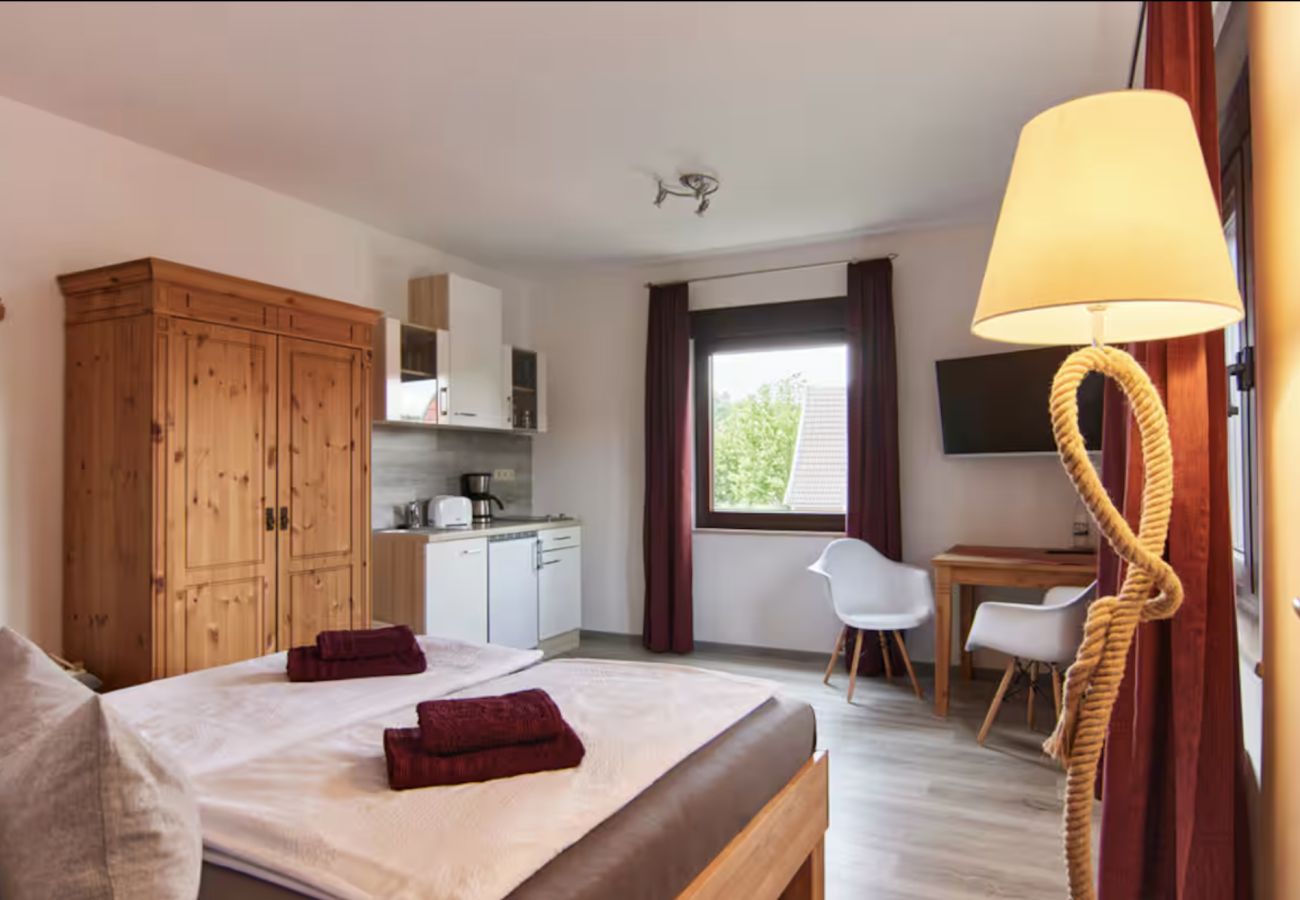 Ferienwohnung in Thale - Haus Freigeist - Wohnung zum Gartenblick