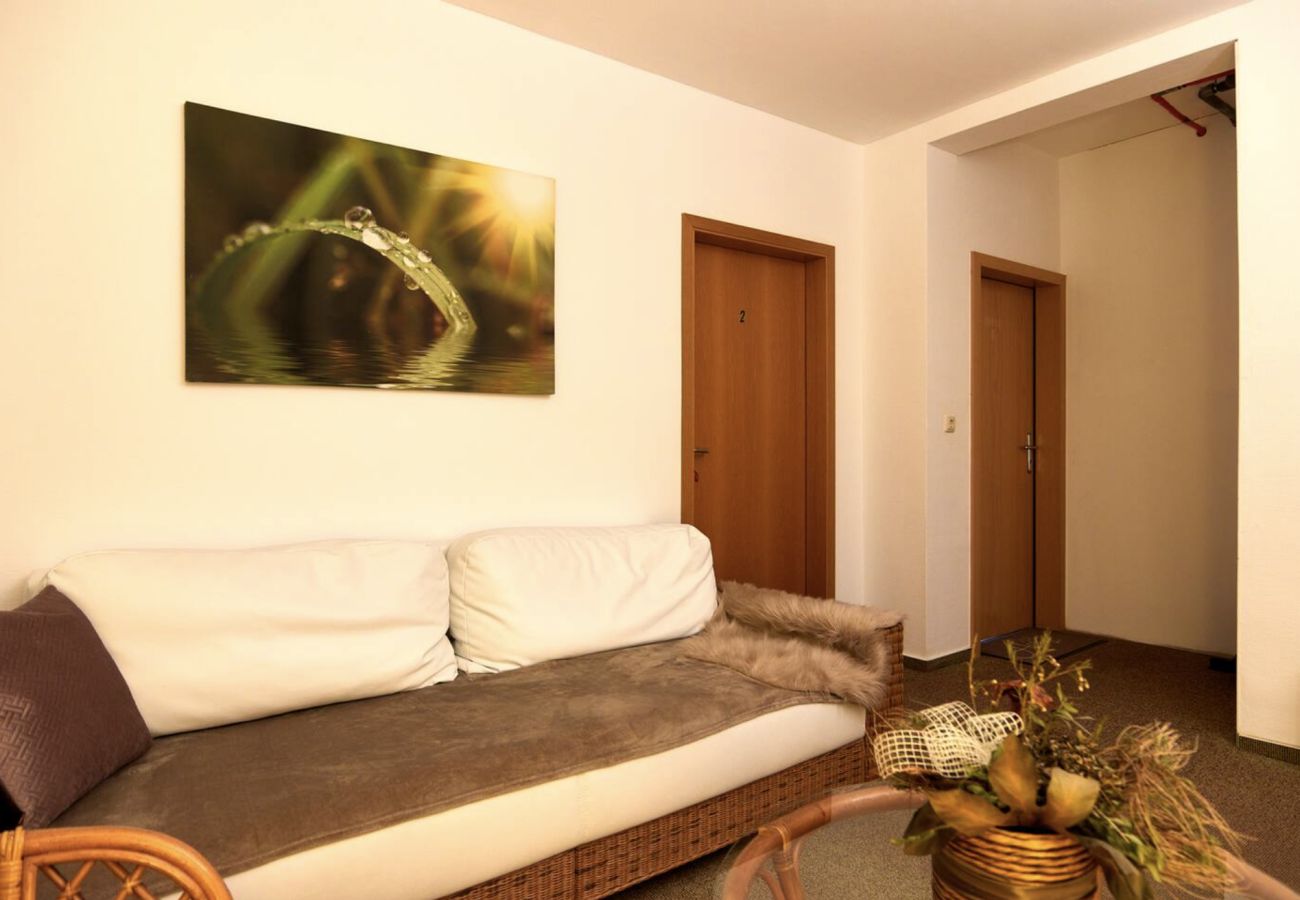 Ferienwohnung in Thale - Haus Freigeist - Wohnung zum Gartenblick